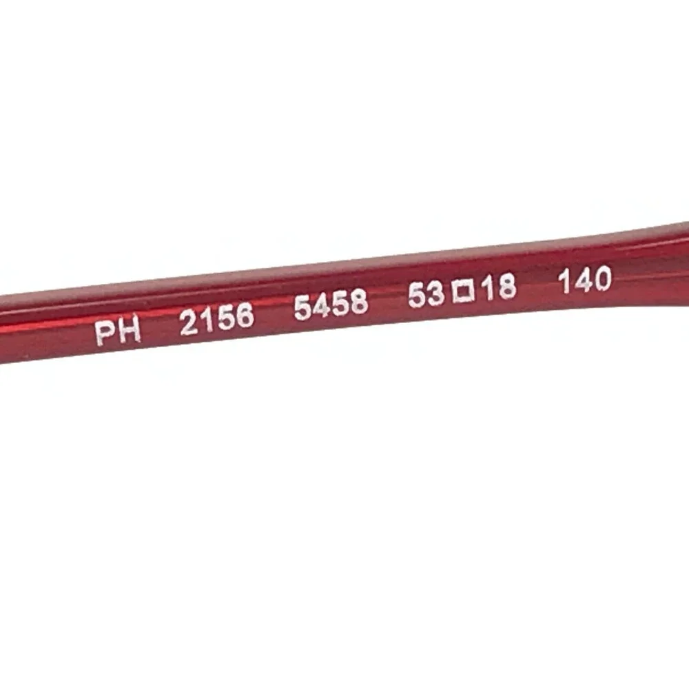 Polo Ralph Lauren Eyeglasses Frames PH2156 5458 Red Square Full Rim 53-18-140